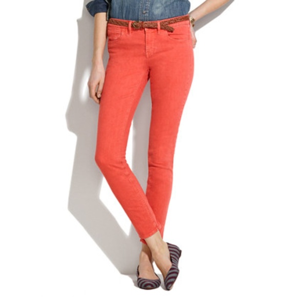 madewell colored jeans